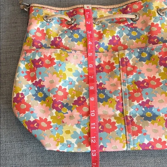 COACH Peyton Floral Print Coated Canvas Bucket Bag 17”x13”x5” - Picture 10 of 17